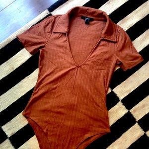 Plunging Neckline Body Suit